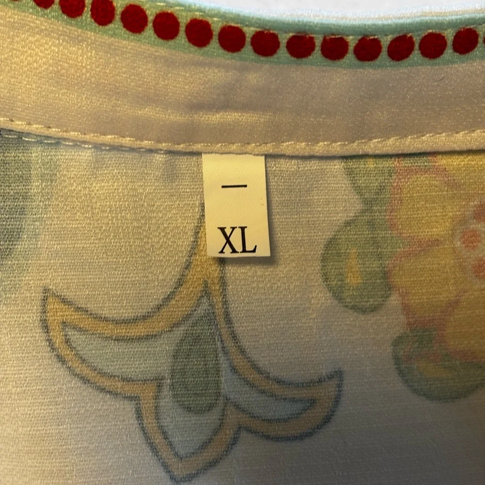 Boho‎ Retro Paisley Print Zip Up Tie Waist Dress XL - Picture 3 of 10